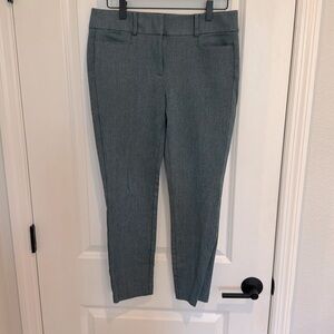 Loft size 4 unlined teal/blue skinny pants